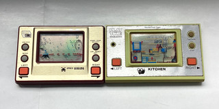 Vintage RARE 1982 PLAY & TIME SPACE VIKING & KITCHEN LCD game (Good Cond)