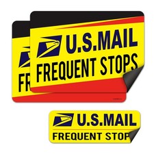 Mail Delivery Driver Magnetic Signs 3 Pack Frequent Stops Sign