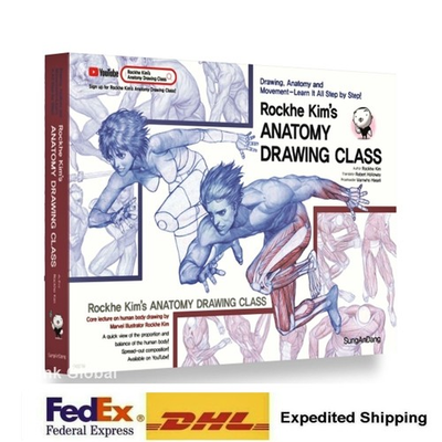 #ad #ad Rockhe Kim#x27;s ANATOMY DRAWING CLASS Book Beginners English Edition Express Ship $95.94