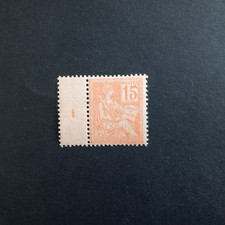 FRANCIA 1900/01 ALLEGORIA TIPO "MOUCHON" - 15 C. ARANCIO, INTEGRO MNH**