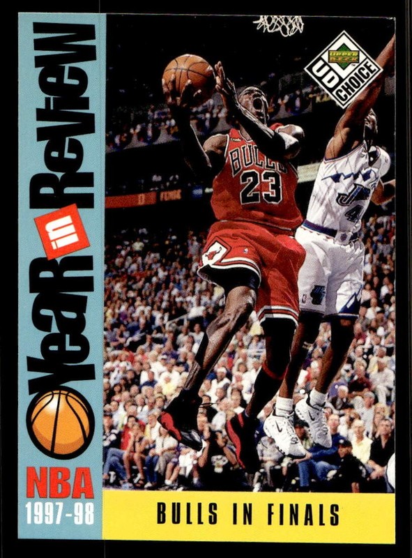 1998-99 UD Choice #198 Bulls In Finals Chicago Bulls Jordan Year In Review MINT