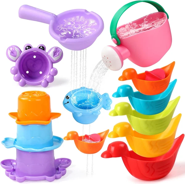 Badewannenspielzeug Badespielzeug Baby Ab 1 2 3 4 Jahr Wasserspielzeug Badewanne-image