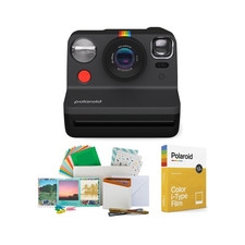 Polaroid NOW Instant Camera Generation 2 Black wColor Instant Film Bundle