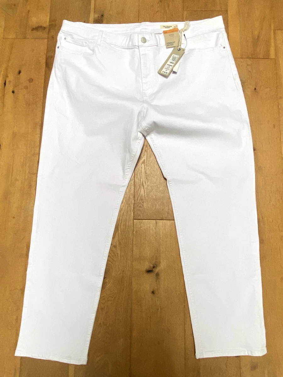 M&s white store jeans