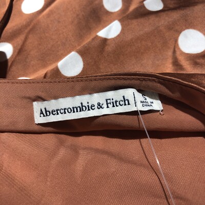 Abercrombie And Fitch Brown Polka Dot Sleeveless Dress Small | eBay