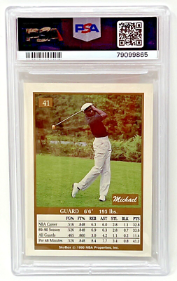 Michael Jordan #41 - 1990 Skybox - PSA 6 Chicago Bulls - Golf | eBay