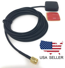 Waterproof GPS Active Antenna 30dB Gain, 3-5VDC, SMA with Double Sided Tape