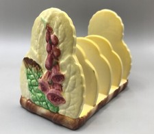 Vintage Carlton Ware 'Foxglove' Pattern Toast Rack