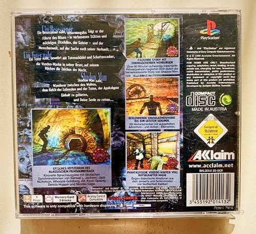 Shadow Man - Shadowman Juego PlayStation 1 PSX PS1/PS3 PAL - Imagen 4 de 4
