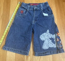 Vintage JNCO Flamehead Shorts Youth Size 8 Skater Retro