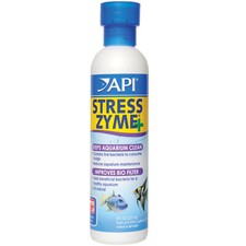 API Stress Zyme 8oz Consumes Sludge for Cleaner Marine and Freshwater Aquariums