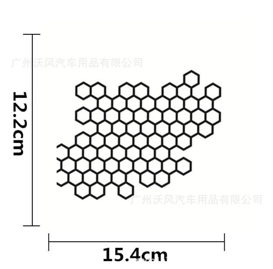 Pegatinas de coche película de protección de faros calcomanía impermeable nido de abeja gráficos adorno Foto 2 de 4