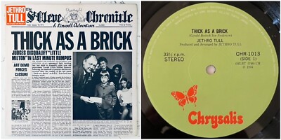 Jethro Tull /THICK AS A BRICK LPレコード Jethro Tull - Thick As A Brick, Vinyl Record Album LP