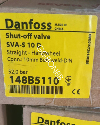 1PC Danfoss SVA-S 10D 148B5110 Shut-off valve Straight-Handwheel  FedEx or DHL
