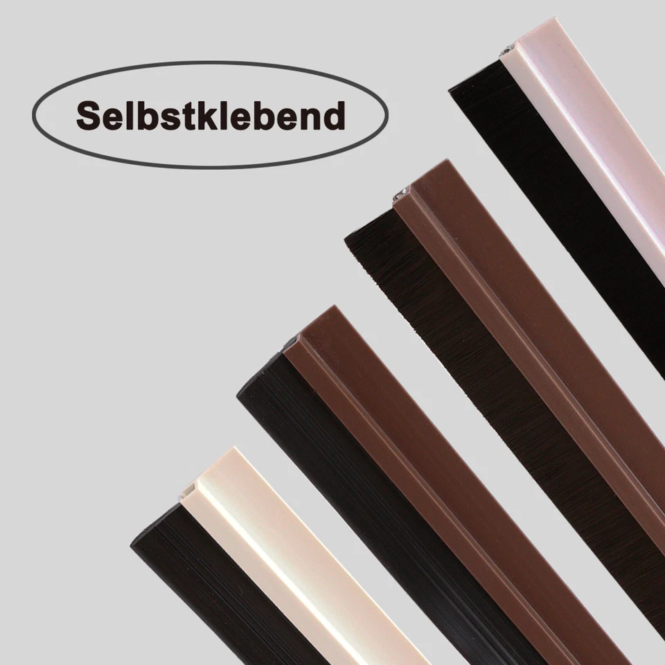 Türbodendichtung Zugluftstopper Bürstendichtung Selbstklebend Streifenbürste 1m - Bild 2 von 4