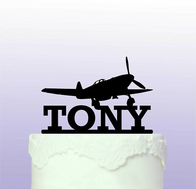 Personnalise Spitfire Avion Ww2 Acrylique Cake Topper Ebay