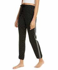 Jenni Women's Metallic Stripe Pajama Pants Black Ditsy Dot Pick Size