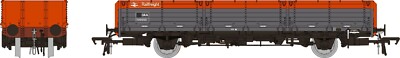 Rapido Trains 915013 OAA offener Waggon Railfreight rot/grau 2 rote Planken 100005 NEU