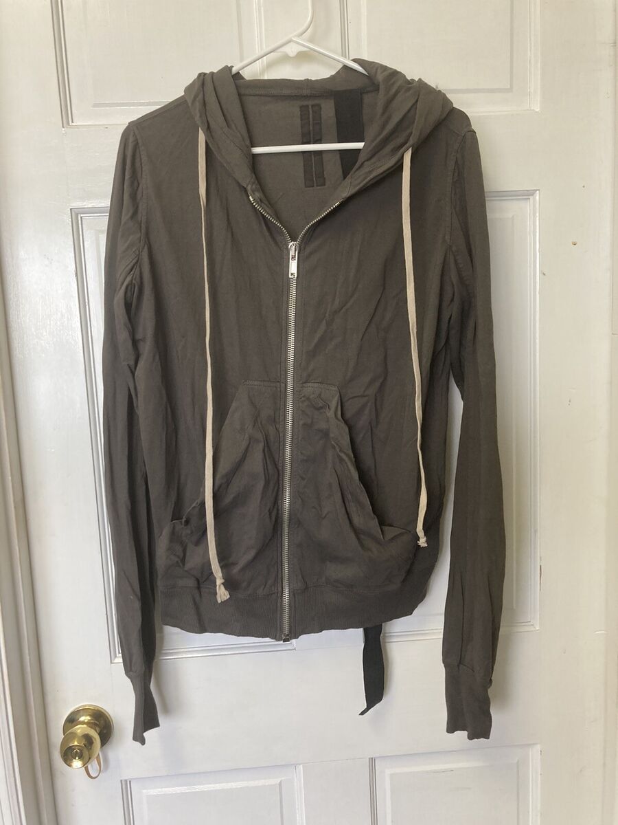 Rick Owens DRKSHDW Lightweight Hooded Zip Sweatshirt Hoodie Rick Owens DRKSHDW Lightweight Hooded Zip Sweatshirt Hoodie