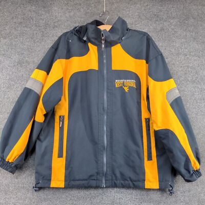 Cheneral Men's West Virginia Mountaineers Reversible Jacket Blue