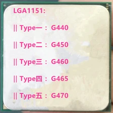 Intel G440 G450 G460 G465 G470 LGA1155 Desktop CPU
