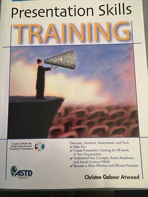 PRESENTATION SKILLS TRAINING By Christee Gabour Atwood with Used CD ROM