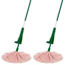 Libman Heavy-Duty Wonder Microfiber Wet Mop with Scrub Brush (2-Pack)