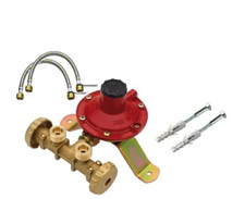 MINI CENTRALINA MONDIAL PER 2 BOMBOLE 4KG 7KG 10KG + 2 FLESSIBILI 50CM GAS GPL