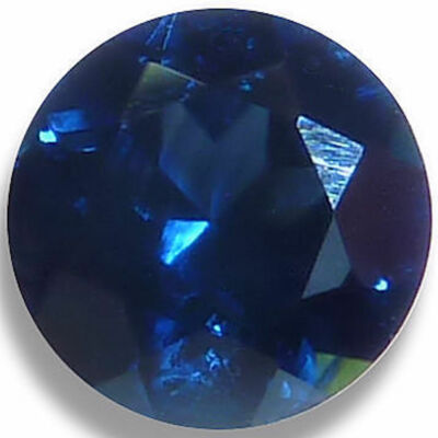 Natural Sapphire Blue Round Brilliant Faceted Loose Gemstones Fine Cut AA+