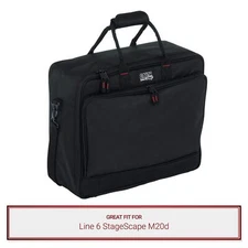 Gator Cases Padded Nylon Equipment Bag fits Line 6 StageScape M20d Mixers