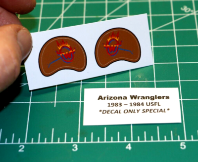 1983 - 1984 Arizona Wranglers USFL Football Gumball Helmets