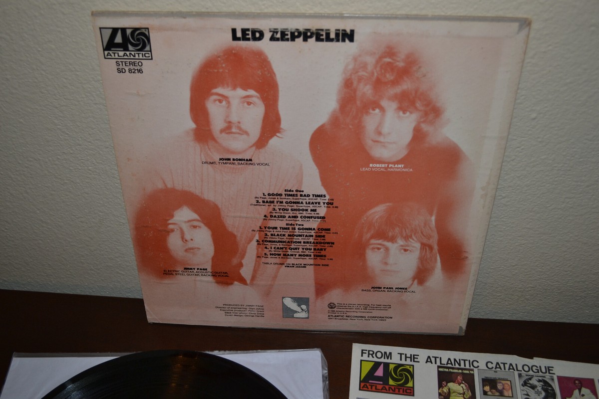 Led Zeppelin 1969 Debut 1st Press SD 8216 MEGA-RARE ERROR