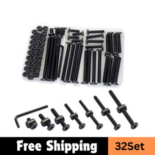 Crib Screws Hardware Replacement Kit   32-Piece M6x12mm-75mm Baby Bed Frame Bolt