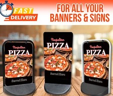 INSEGNA PAVIMENTAZIONE Swinger Pizza Napoletana da asporto, ESPOSITORE negozio, tavola ad A ecc