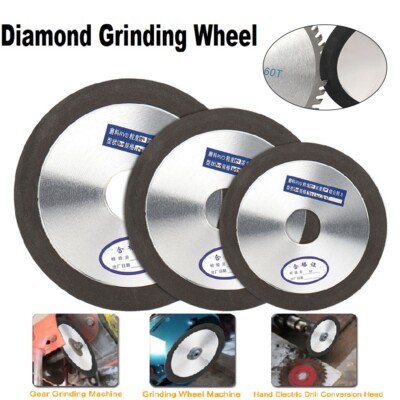 4'' 5'' 6'' Diamond Grinding Wheel Carbide Cutter Grinder Sharpener Milling Tool