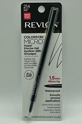 Revlon Colorstay Micro Hyper Precision Waterproof Eyeliner, 214 Black