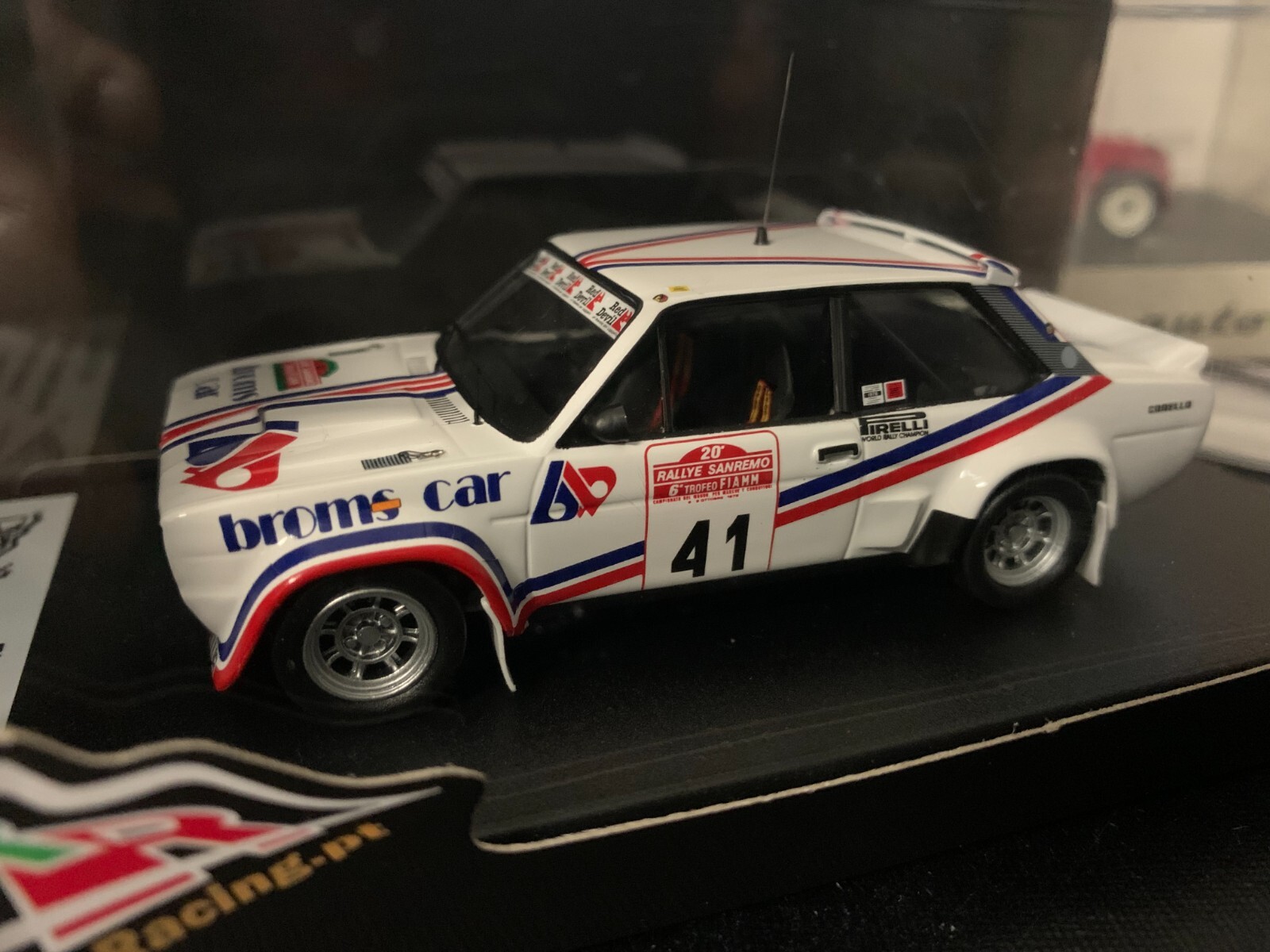 Modèle Réduit Fiat 131 Abarth Sanremo 1978 Mandell / Pernice Collection 1/43