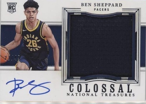 Ben Sheppard 2023 National Treasures Colossal Materials On Card 