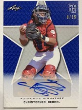 2020 LEAF PG NATIONAL SHOWCASE CHRISTOPHER BERNAL BLUE AUTO 09/15