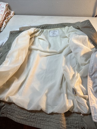 Mulberry Street Womens Large Off White Snap Button Jacket Coat Vintage preowned - Picture 9 of 10