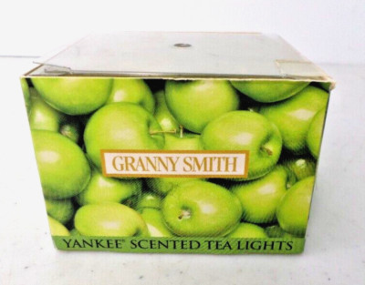 Yankee Candle Granny Smith Apple Box of Scented Tealights (12 in Box) NOS