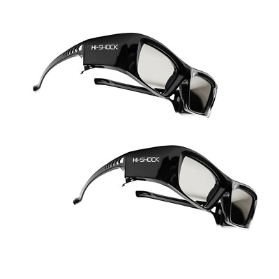 2x Hi-SHOCK BT Pro ''Black Diamond'' | 3D Brille für Samsung TV´s | akku | active