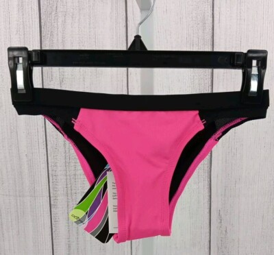 Dolfin Woman's Bellas Mesh Bikini Swimsuit Bottom Pink Medium AD9