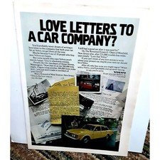 1979 Volvo Love Letters To A Car Company Vintage Print Ad 70s Original