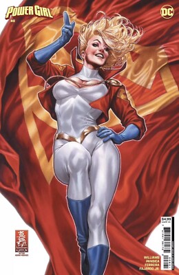 POWER GIRL 8 MARK BROOKS CARD STOCK VARIANT NM check stock