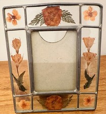 Glass Pressed Flower Window Picture Frame , Pre-owned