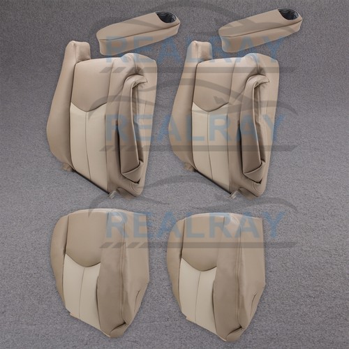 Driver Passenger Bottom &Top Lean Back Seat Cover for GMC Denali Yukon
