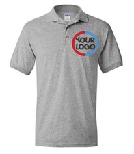 Custom Embroidered preshrunk Polo - Personalized Image  Text - Your Design Here