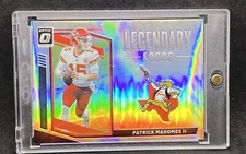 Patrick Mahomes RARE LOGO REFRACTOR INVESTMENT CARD PANINI SSP CHIEFS MVP