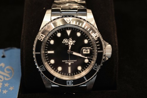 OROLOGIO PERSEO QUARZO ACCIAIO SUBPROFESSIONAL CINTURINO ACCIAIO SUB 200 MT  5040 | eBay